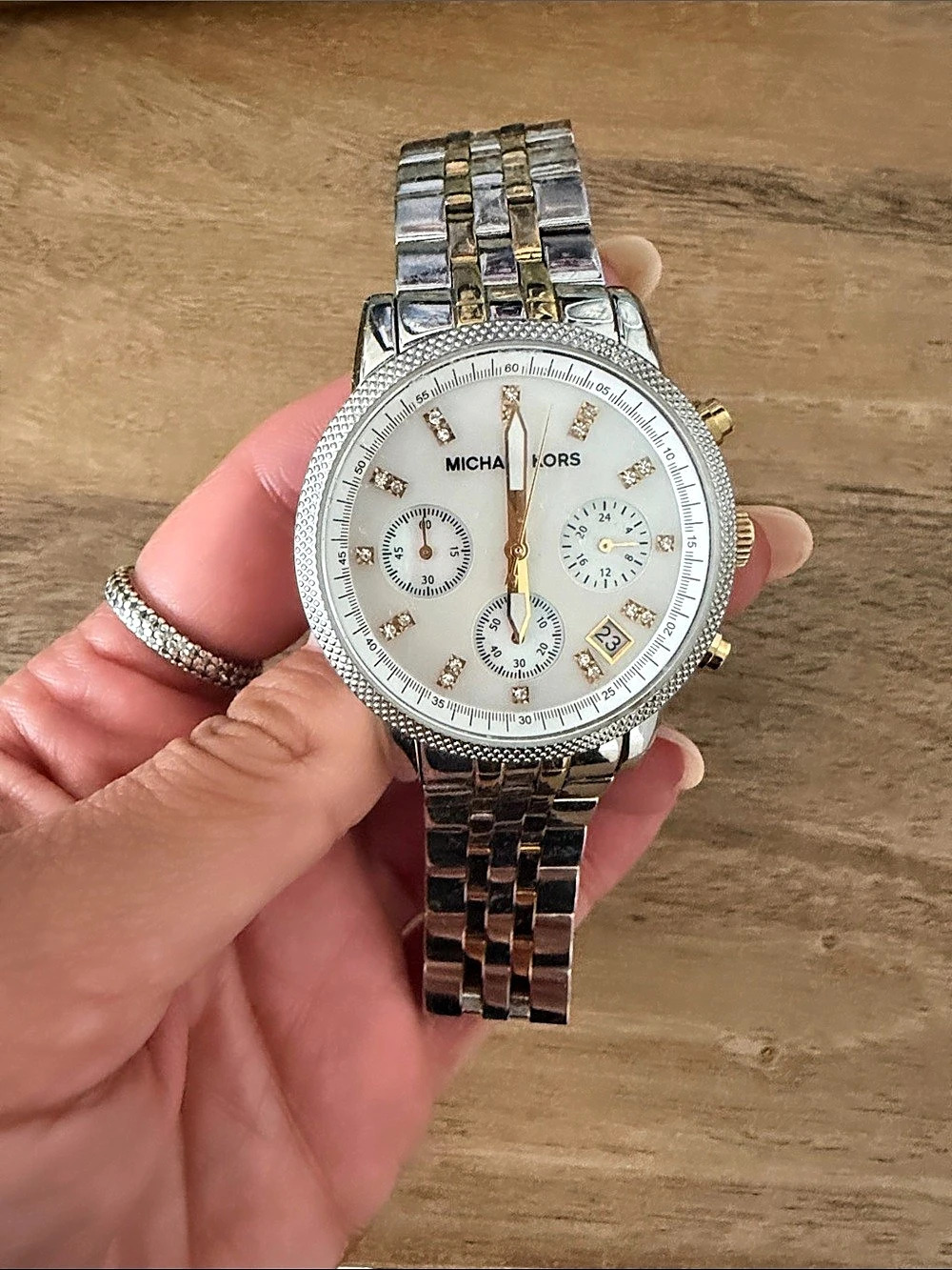Michael Kors Ritz Chronograph Two-Tone Watch